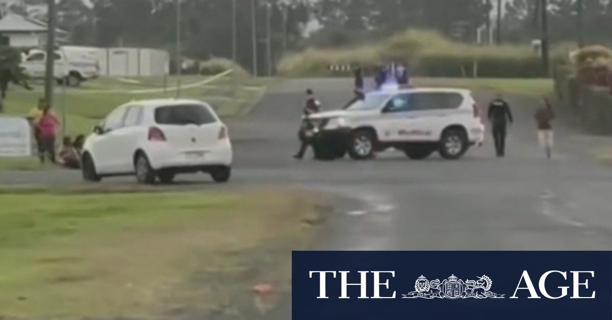 Police operation unfolding on Queensland highway