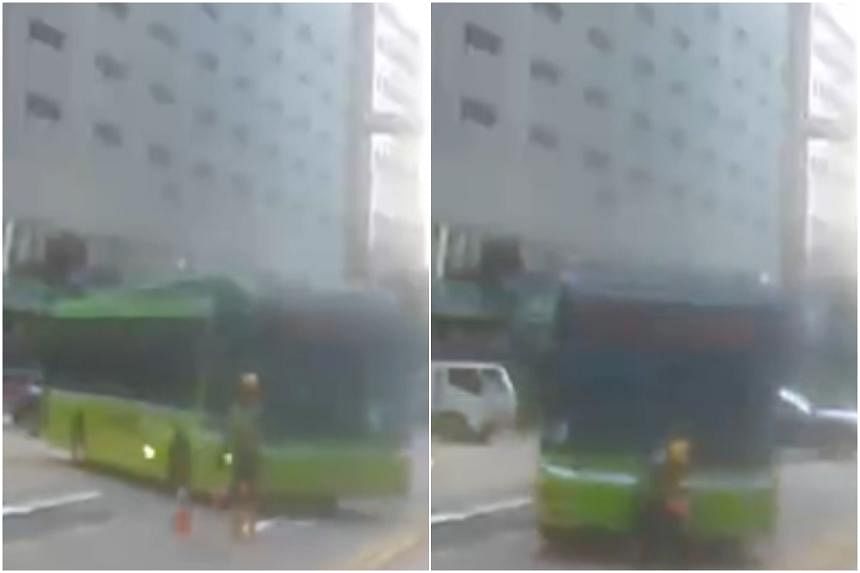 SMRT bus captain suspended after running over construction worker
