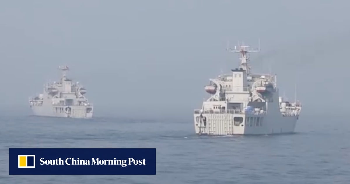 South China Sea: PLA tests its landing ships amid tension with Philippines over islands