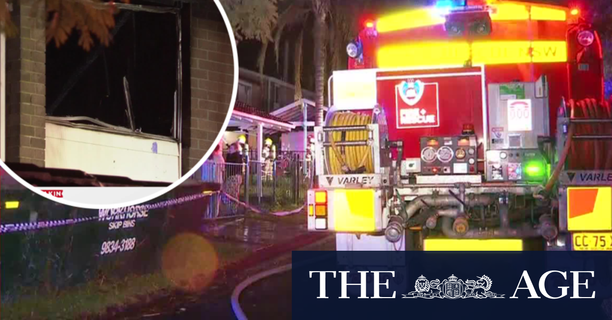 Townhouse destroyed in suspicious blaze in Sydney's south-west
