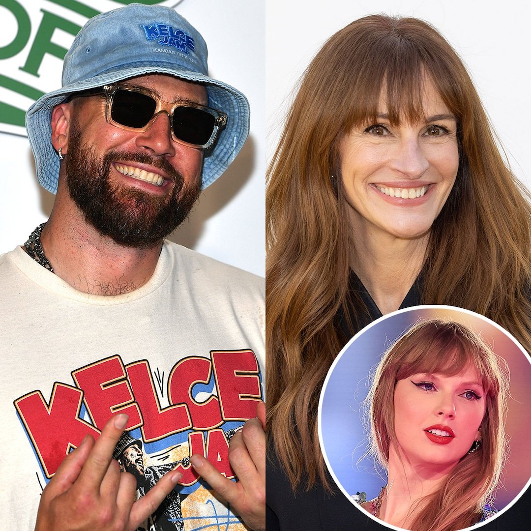  Travis Kelce Joined by Julia Roberts at Taylor Swift's Dublin Concert 