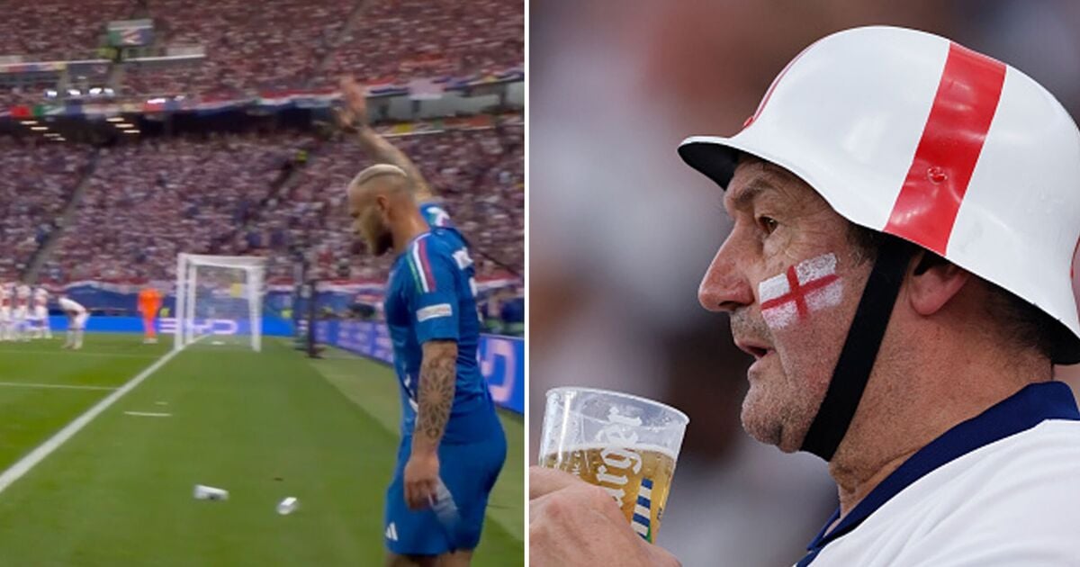 UEFA 'may ban England fans from drinking' as Croatia supporters misbehave against Italy