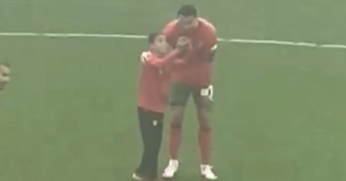 UEFA security chaos as five pitch invaders target Cristiano Ronaldo and child gets tackled