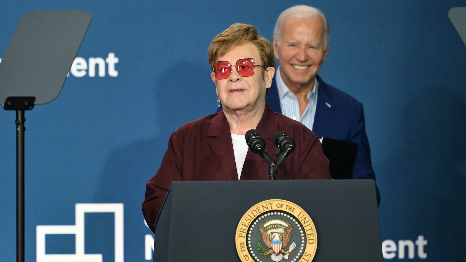 Watch Elton John Join President Biden at Opening of Stonewall Monument Center