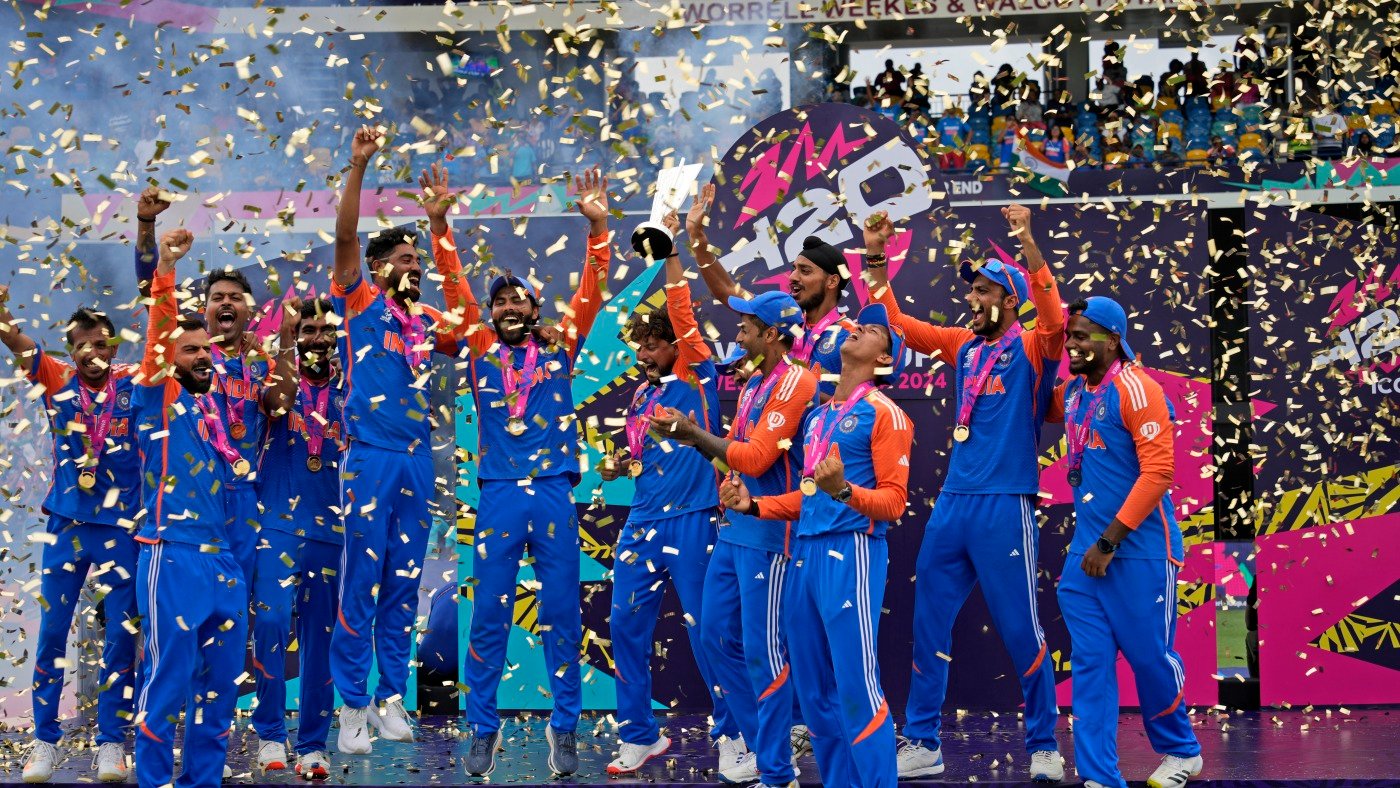 India wins the T20 World Cup, defeating South Africa for the cricket title