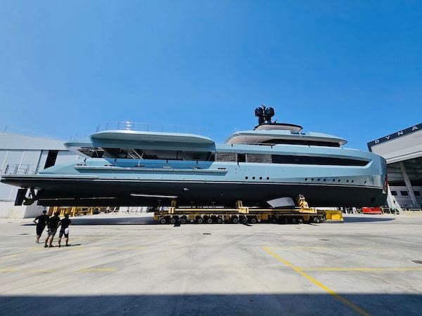 53 metre Alia support yacht Project SeaClub launched