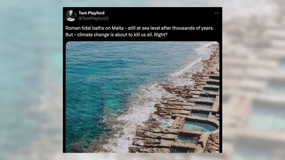 No, Pic Doesn't Show 'Roman Tidal Baths' in Malta at Same Sea Level as Thousands of Years Ago