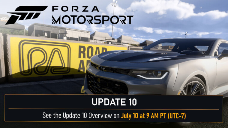 Forza Motorsport Update 10 will arrive in two waves on July 10