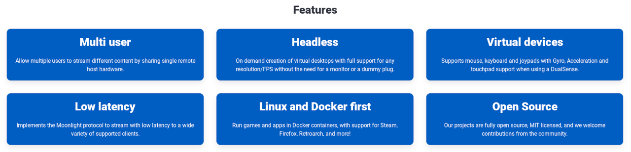 Docker-Powered Remote Gaming with Games on Whales