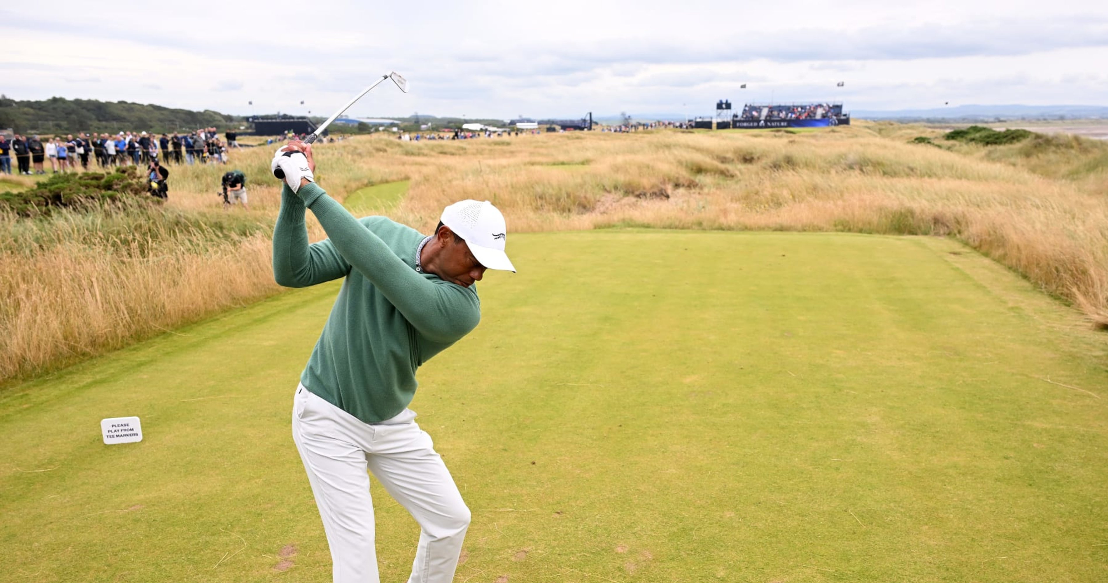 Tiger Woods Plays 18-Hole Practice Round in Preparation for 2024 British Open