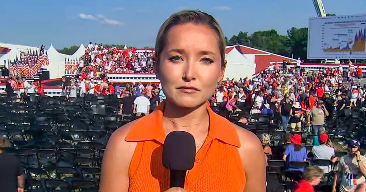 NBC News correspondent Dasha Burns describes chaotic scene at Saturday's Trump rally