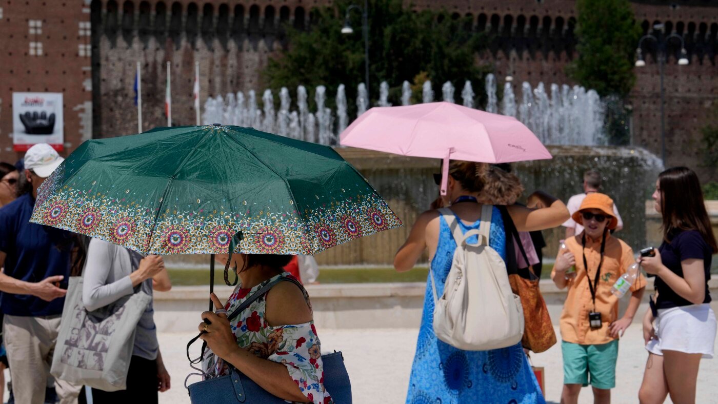 'Hellishly hot' southern Europe bakes under temperatures topping 104 F