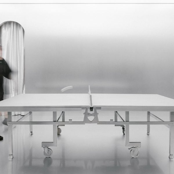 India Mahdavi and Crosby Studios create reflective ping pong parlour in Paris