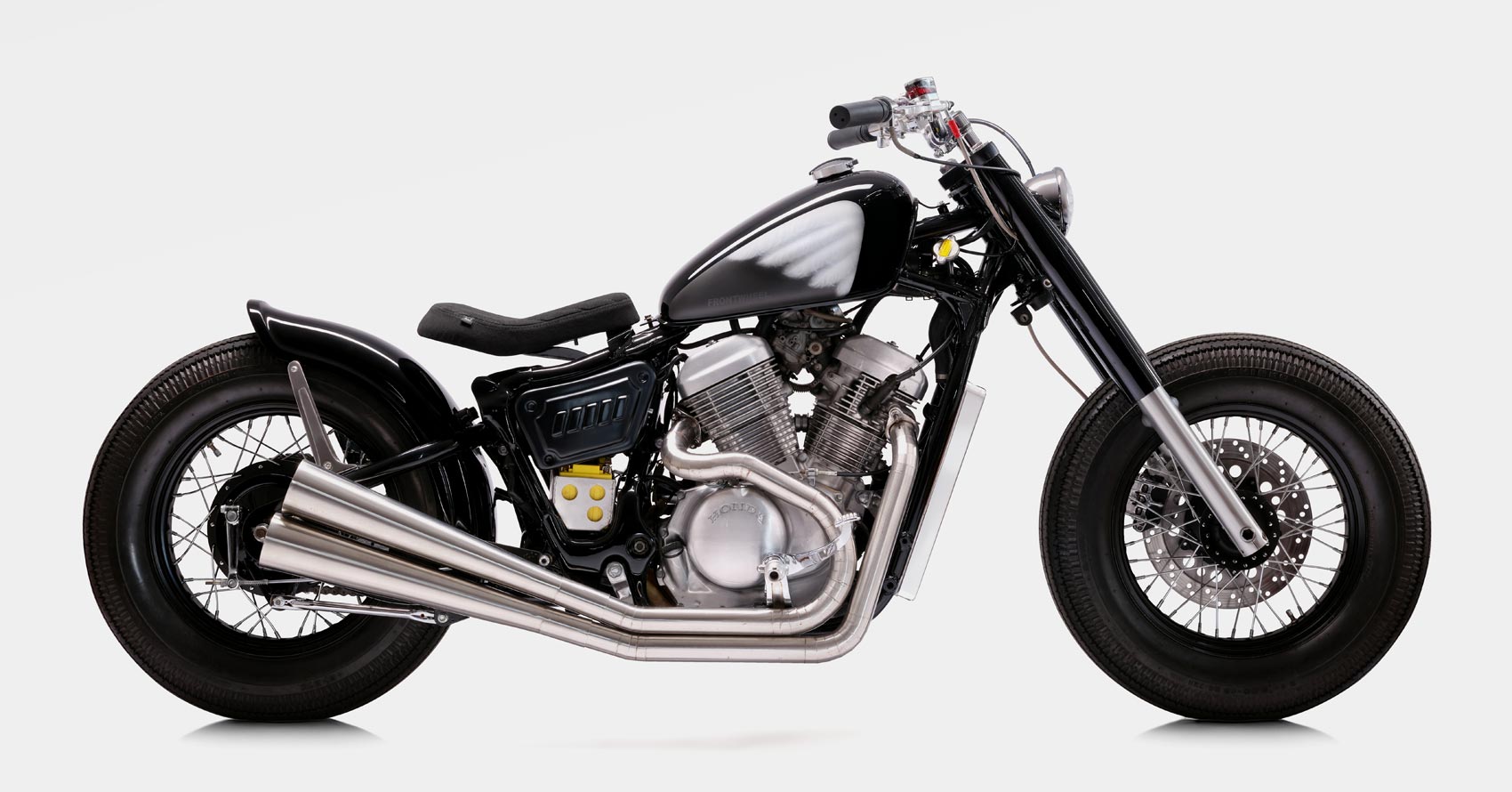 Black Steed: A delightful Honda Shadow bobber from Indonesia