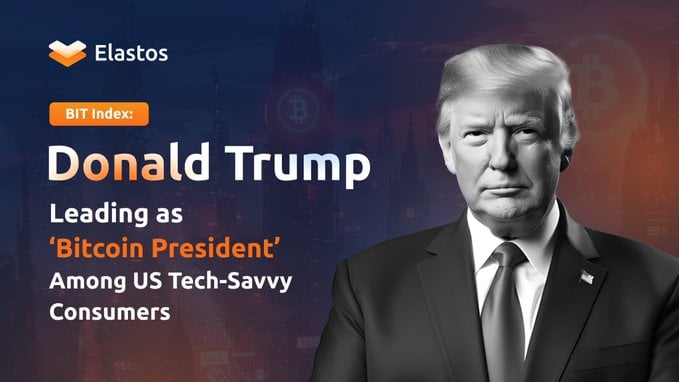 Donald Trump Is Most 'Crypto Aware' Candidate For Tech-Savvy Consumers: Elastos BIT Index