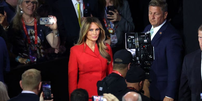 Photos show Melania Trump's rare public appearance on the last day of the Republican National Convention