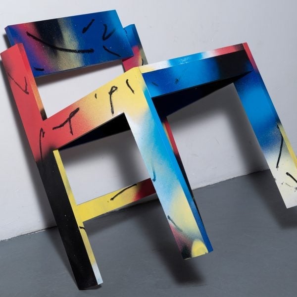 Ukrainian artists design one-off chairs for housing charity raffle