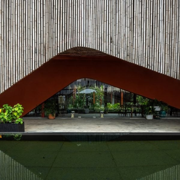 Long Nguyen Design wraps Vietnam restaurant in bamboo screen
