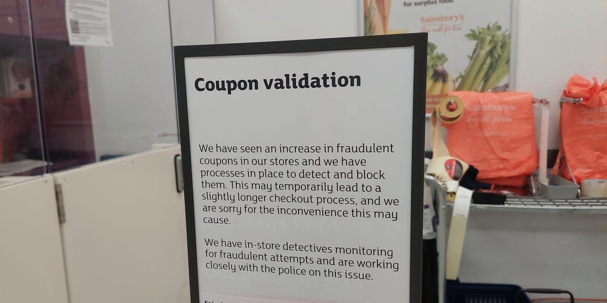 A grocery chain says it's facing a rise in 'fraudulent coupons' as social media users brag of huge discounts on their shopping