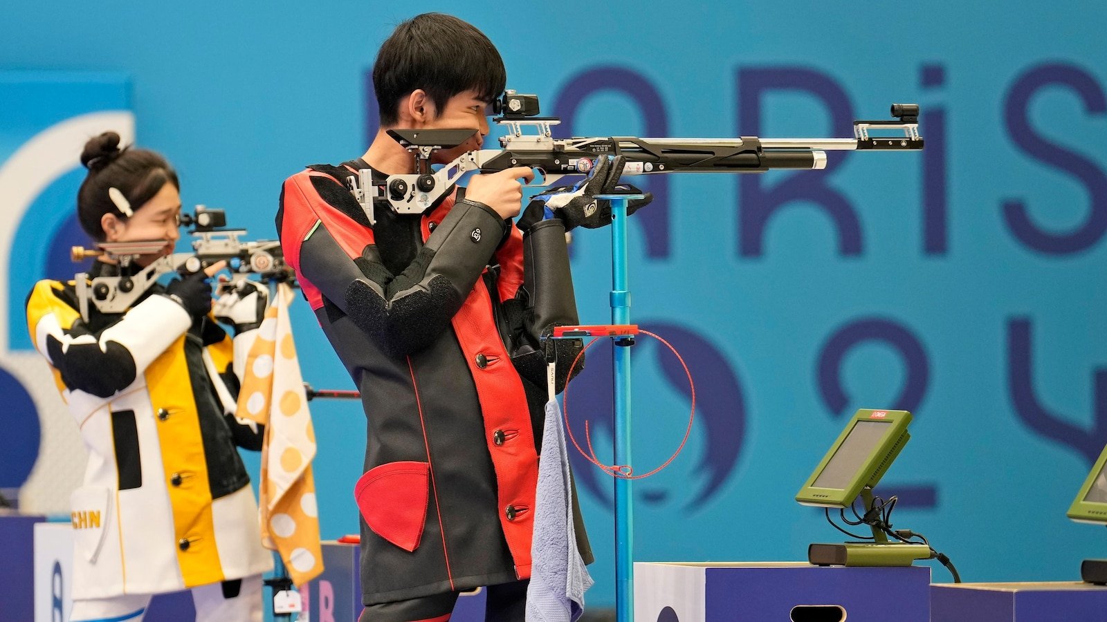 China wins the first gold medal of the 2024 Olympics in mixed team air rifle shooting