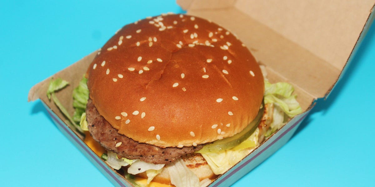 I tried the signature burgers from McDonald's, Wendy's, and Burger King. I found the Big Mac underwhelming.