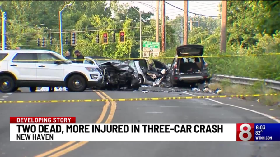 Victims identified in 3-car collision in New Haven