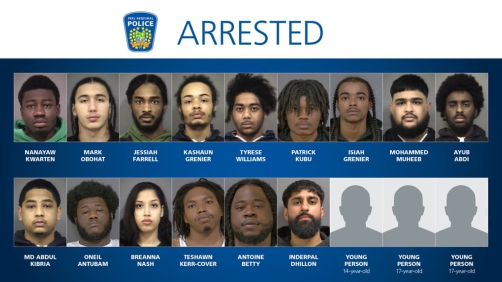 18 arrested in string of Toronto-area home invasions, robberies, and carjackings: police