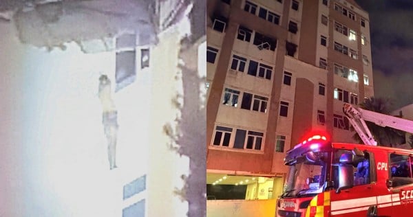 2 residents standing on ledge shout for help during Geylang condo fire, rescued by SCDF
