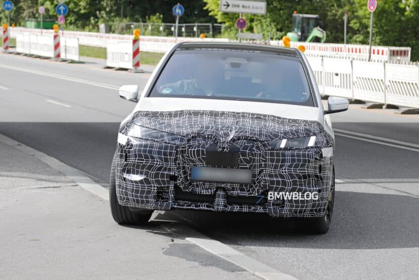 2025 BMW iX Facelift Spied In Action At The Nurburgring