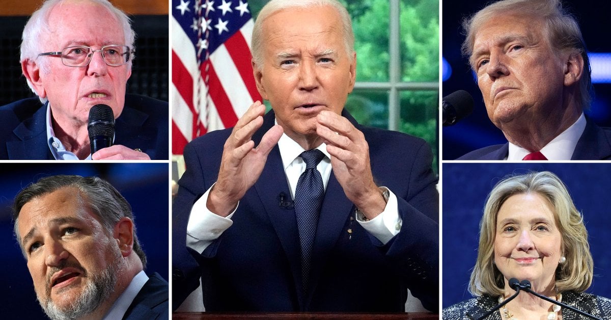 Trump and Other Leaders React to Biden Dropping Out