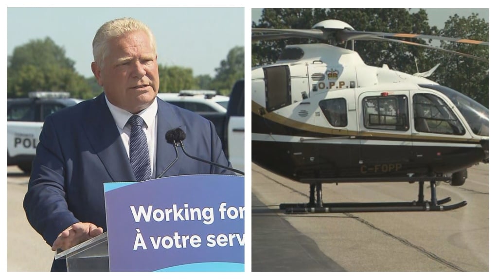 'A massive boost for community safety,' Ford says of 5 new police helicopters in Greater Toronto Area, Ottawa