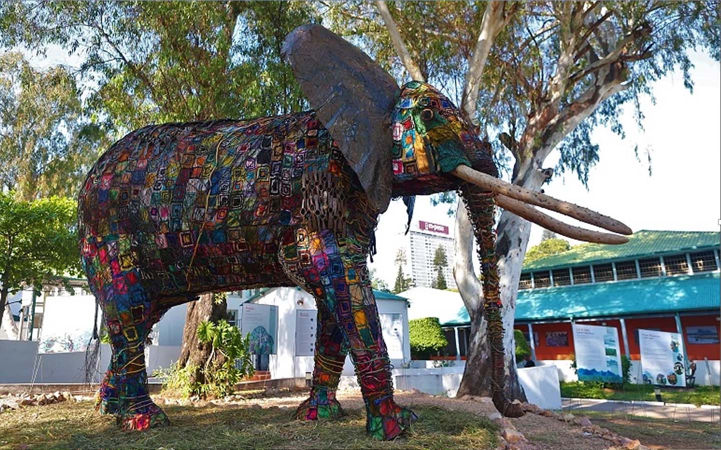 A unique public sculpture celebrates an anti-poaching milestone in Mozambique