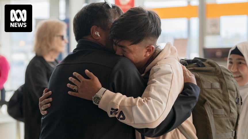 Afghan refugee Mohammad Rezayi fled to Australia in 2012 without his family. They're only now just reuniting