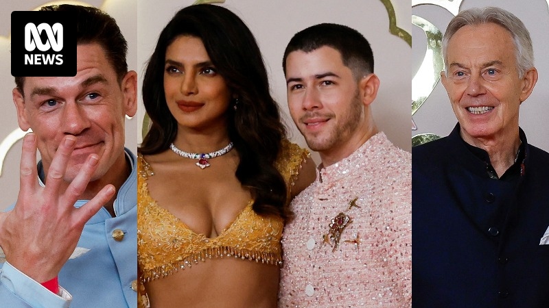 Ambani son's 'wedding of the year' kicks off with Kardashian sisters, Priyanka Chopra, Nick Jonas, Tony Blair and John Cena