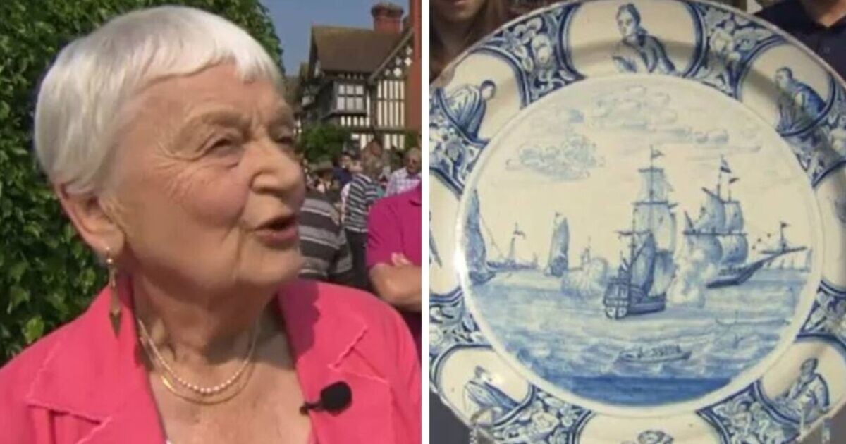 Antiques Roadshow guest left 'shaking' by 'extraordinarily rare' plate's price tag