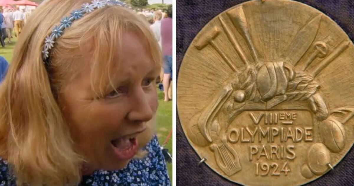 Antiques Roadshow guest pants at price tag of 'dunce' grandmother's Olympic gold medal