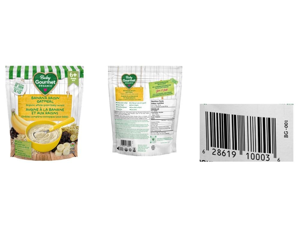 Baby Gourmet Foods Issues Product Recall for Baby Gourmet Banana Raisin Oatmeal Organic Whole Grain Cereal