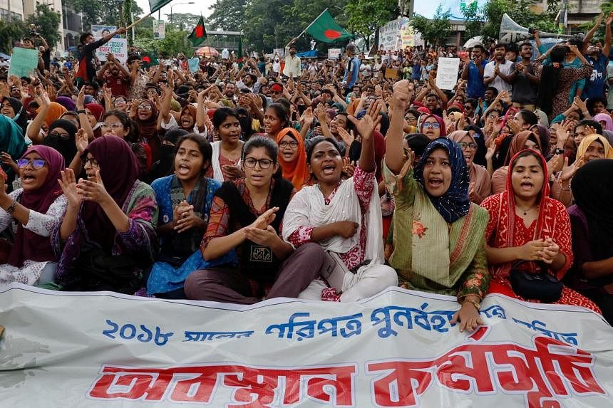 Bangladesh deploys police as job protests flare up