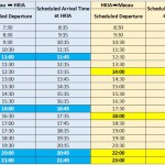 Bus connections between Macau and HK airport offer eight new timetable options