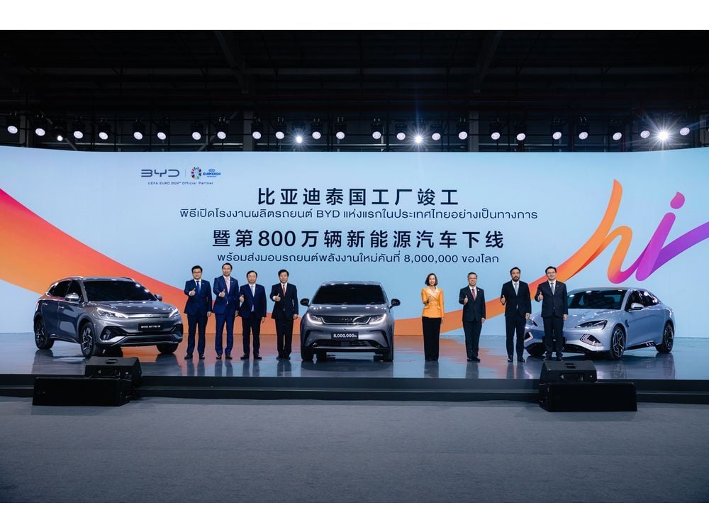 BYD Thailand Factory Inauguration and Roll-off of Its 8 Millionth New Energy Vehicle