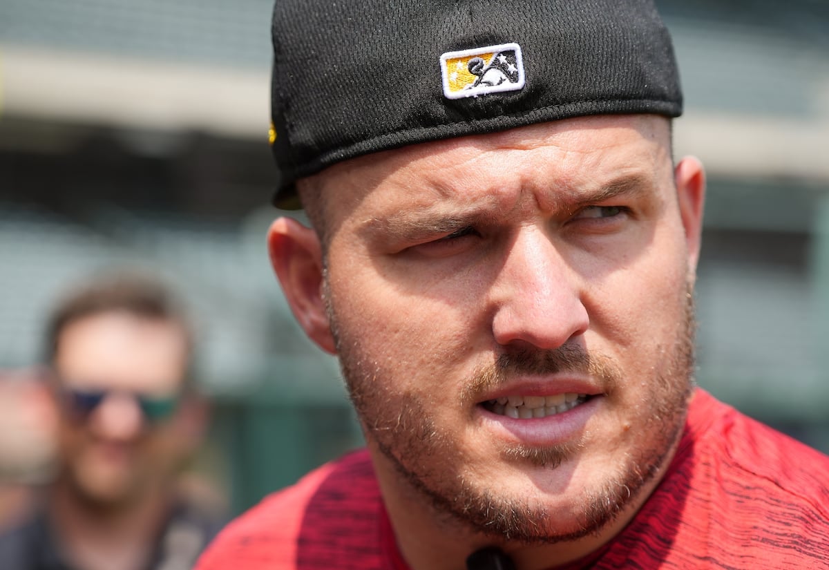 Los Angeles Angels star Mike Trout pulled early from first game with Salt Lake Bees