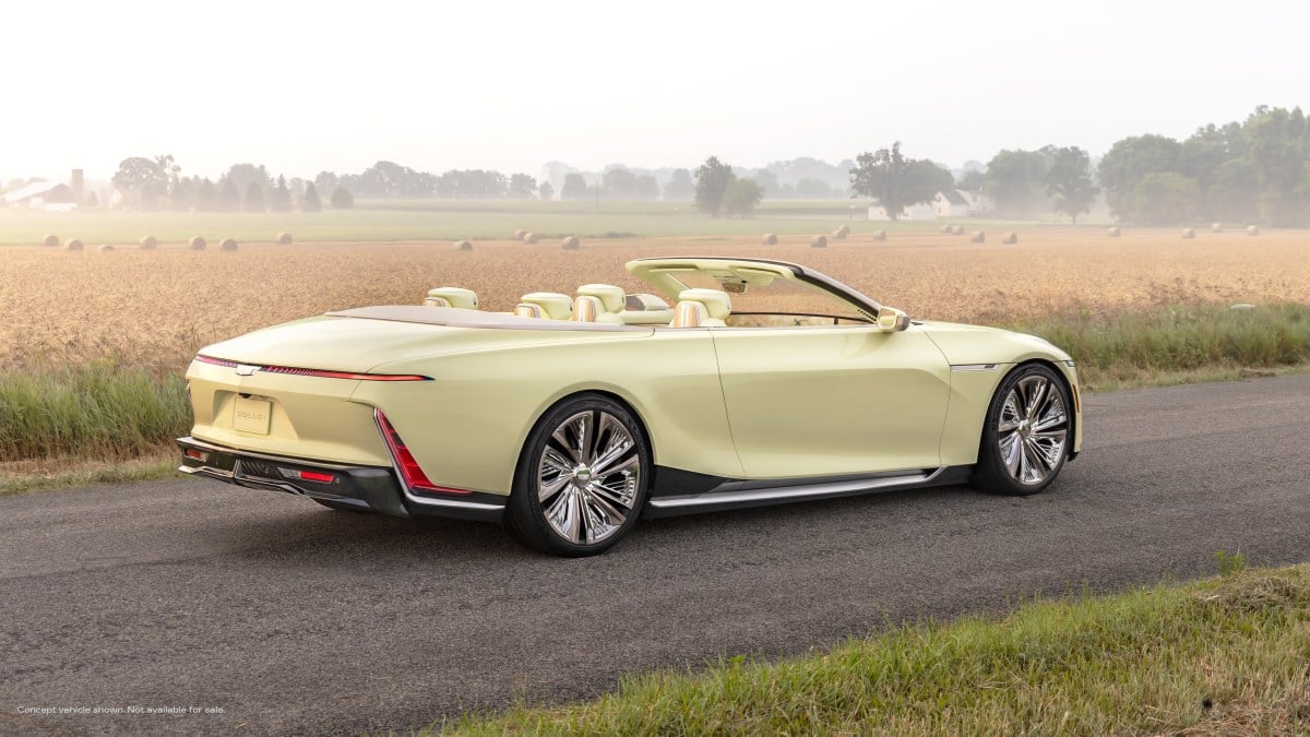 Cadillac Sollei is a striking electric convertible. It's also just a concept for now