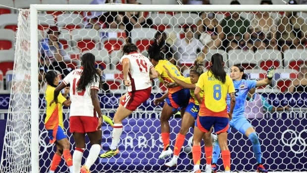 Canada beats Colombia 1-0 to reach Olympic women's soccer quarter-finals despite drone-scandal penalty