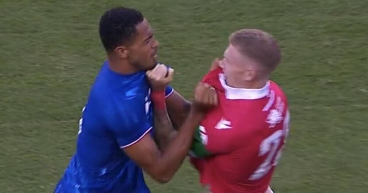Chelsea and Wrexham stars brawl two minutes into friendly after James McClean incident