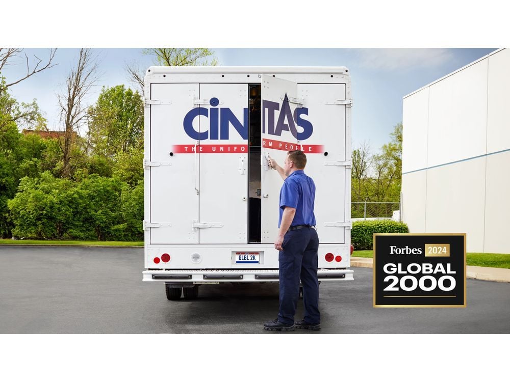 Cintas Moves Up in the Rankings for the 2024 Forbes Global 2000