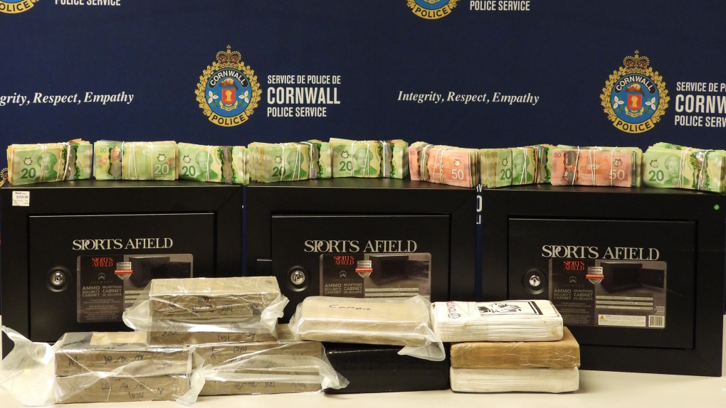Cornwall, Ont. police seize $1.3 million of cocaine in major drugs, cash bust
