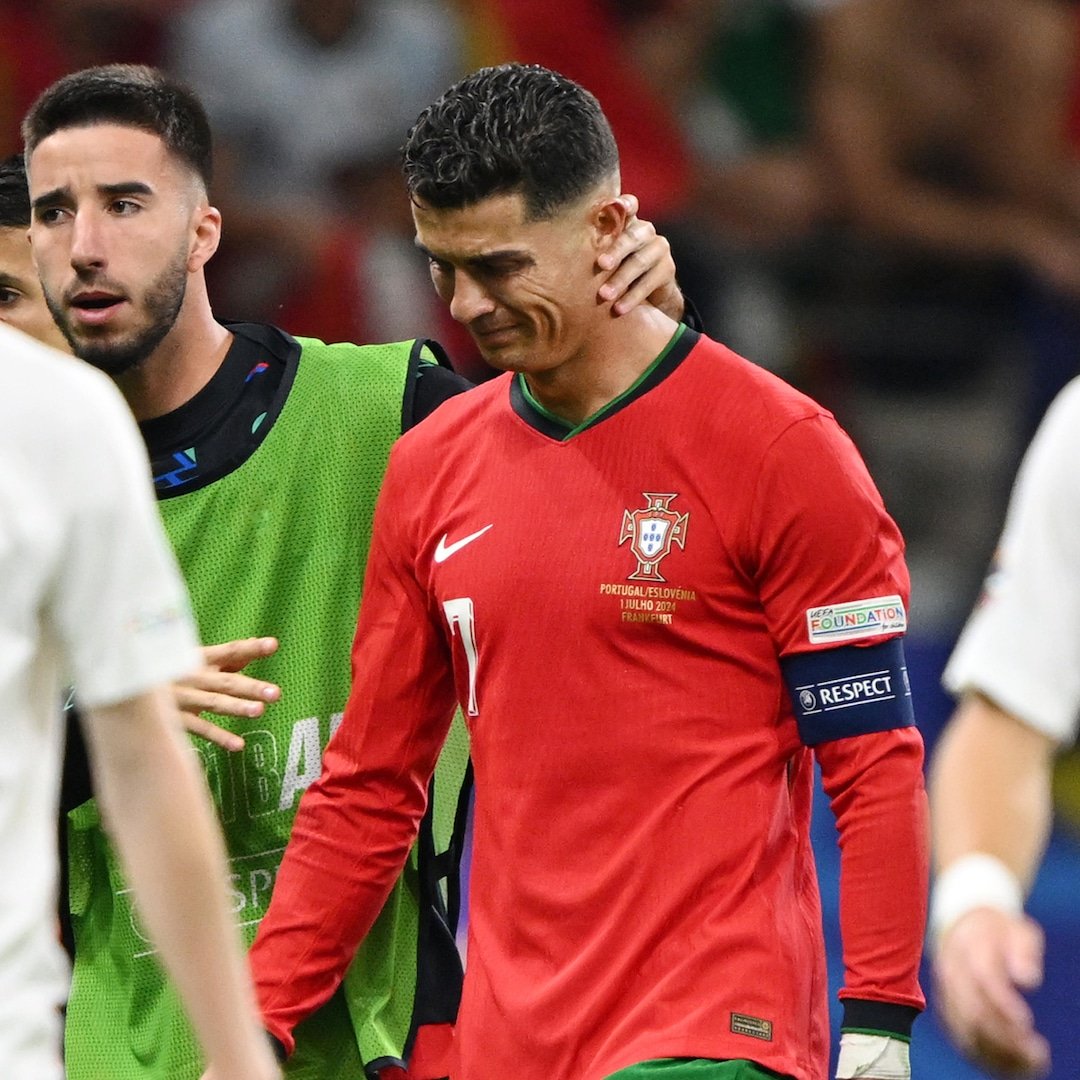  Cristiano Ronaldo Sobs After Missing Extra Time Kick During 2024 Euros 
