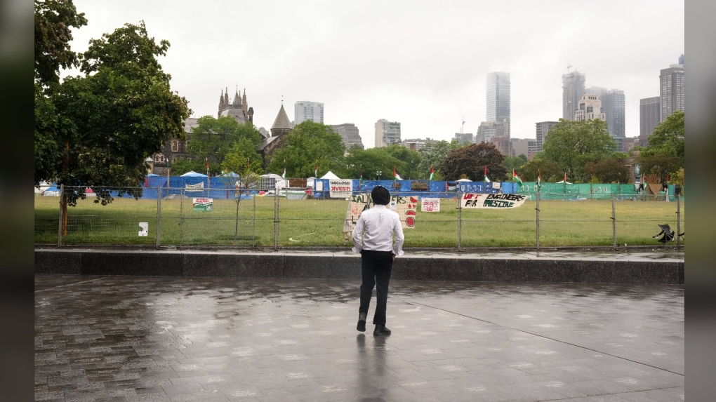 Demonstrators take down some tents at U of T encampment, plan rally ahead of deadline