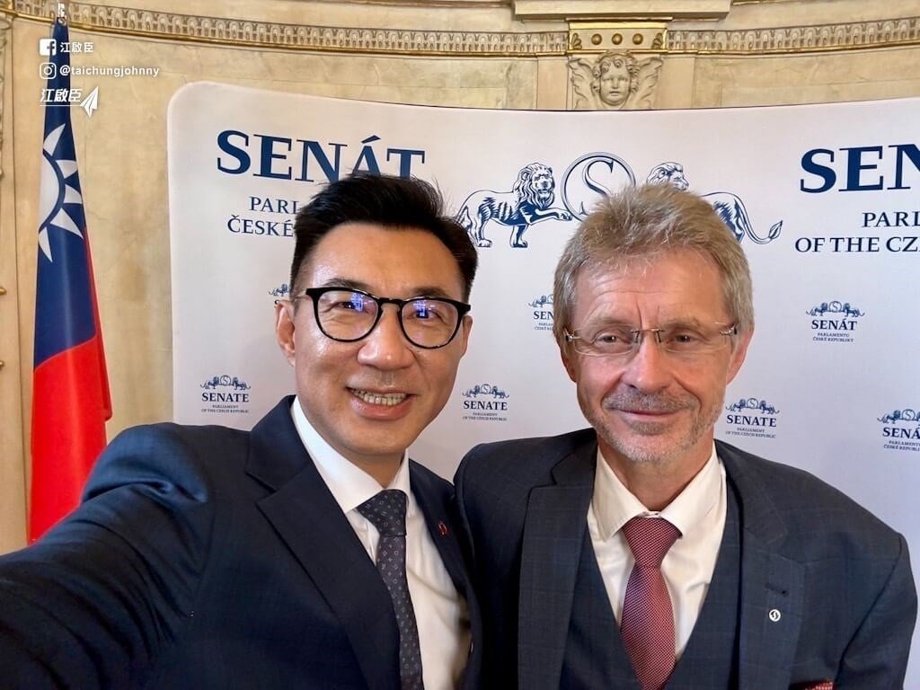 Deputy Speaker Chiang meets with Czech Senate president in Prague