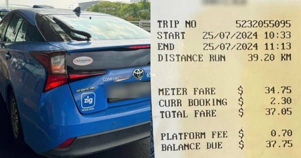 'Disappointed': Passenger accuses cabby of taking longer route and charging double for ride to Changi Airport